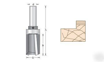 Amana tool down shear plunge template router bit 