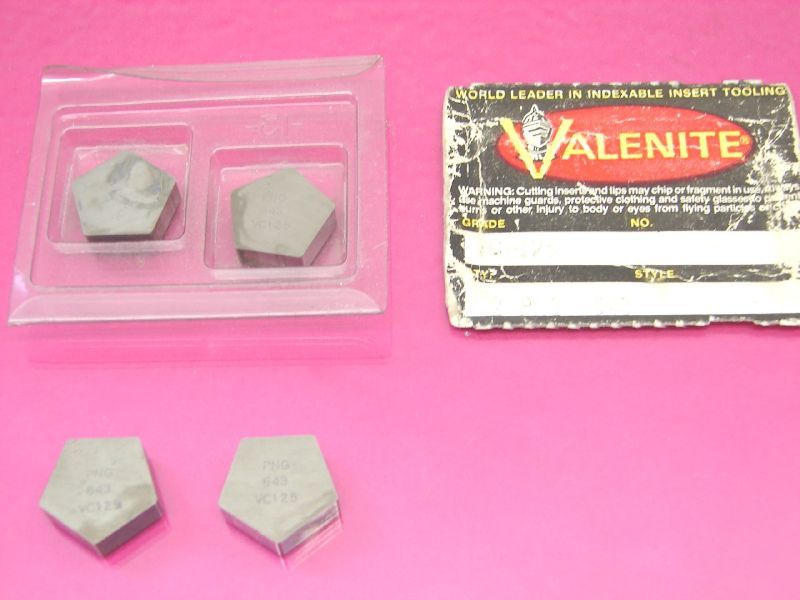 New 4 valenite carbide inserts png 643 (lot 645)