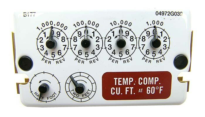 New american meter amc B177 dial compact odometer