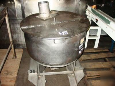 Stainless steel portable conical bin