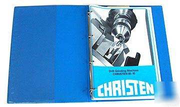 Christen 05-10 drill grinding machine - service manual