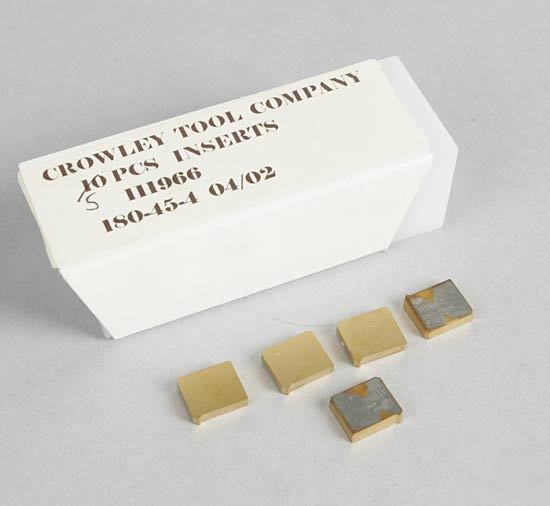 New 5 pc crowley tin-coated shave inserts 180-45-4 