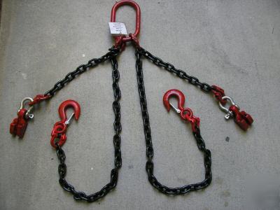 New lifting/hoist/chain sling/spreader 2LEG x 4 ft 