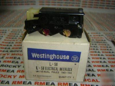 New westinghouse electrical interlock l-56 2609D01G01 