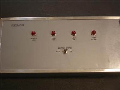 Reznor control panel for gas-fired unit