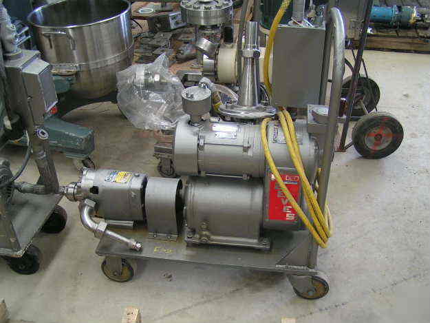 Waukesha model 15 pump 3/4 hp on wheels in nj