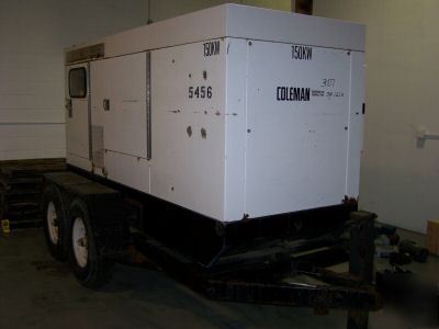 150KW diesel generator towable coleman 168KVA genset