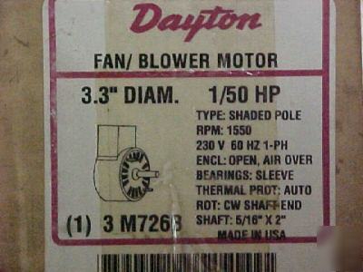 Dayton 3M726B fan/ blower motor