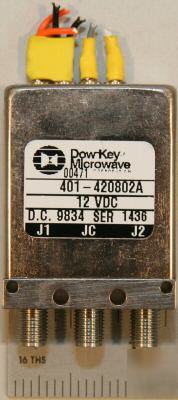 Dow-key spdt sma switch dc-18 ghz type 401-420802A