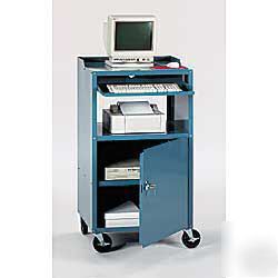 Edsal portable computer system workstation cabinet cart