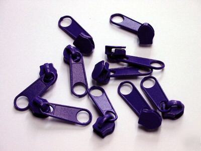 #5 nylon coil zipper sliders long-pull (559) purple 50