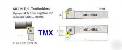 Mcln r/l 16-4D *turning toolholder tmx lathe * rh or lh