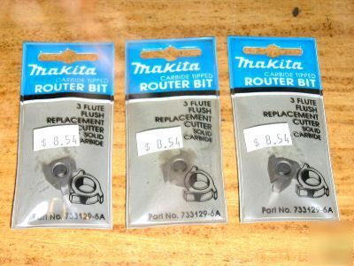 New makita 733129-6A carbide tipped router bit lot 3