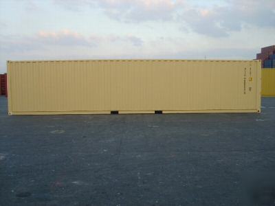 New storage containers: 40' shipping container