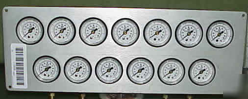 Norgren gauge cluster with 13 gauges mod. imi