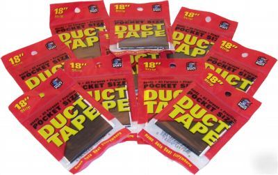 Pocket duct tape 10 packages black