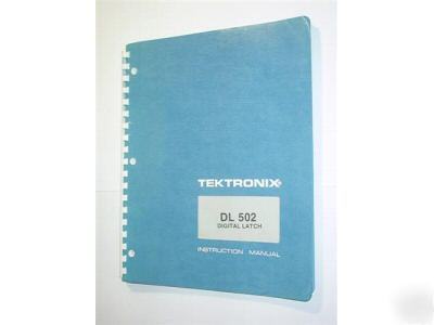 Tektronix original service manual DL502 
