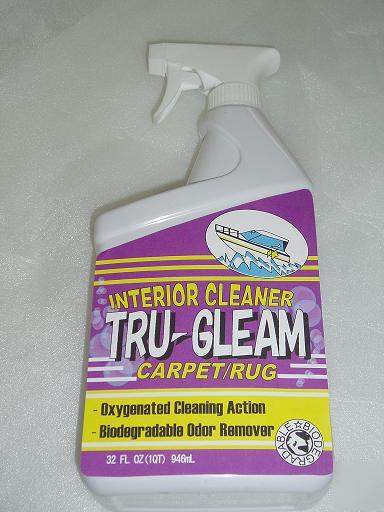 Trugleam interior carpet rug cleaner stain odor remover