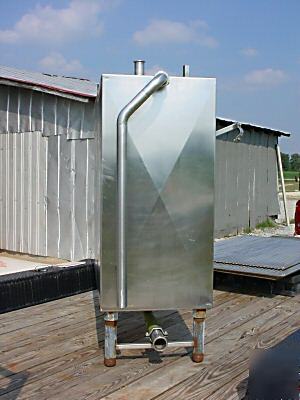 250GAL vertical rectangular stainless cip tank