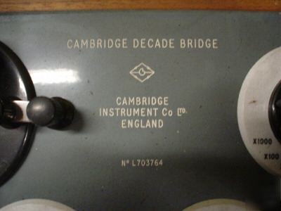 Cambridge decade bridge - type 43379 no. L703764 - vgc 