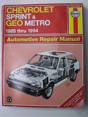 Chevrolet chevy sprint geo metro haynes manua 1985 94
