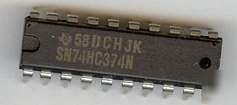 Integrated circuit ic SN74HC374N texas instrument