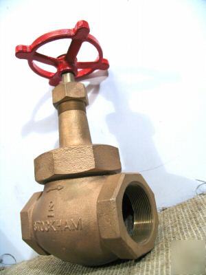 New 2â€ threaded brass valve (400PSI) stockham #2005 ( )
