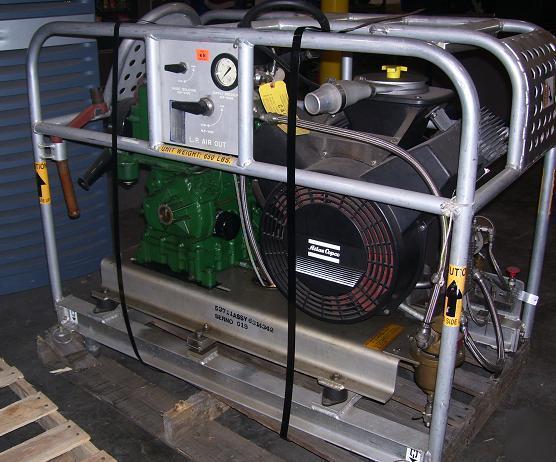 Lister DV0115 diesel air compressor with hose