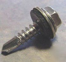 2# stainless steel metal screws self threading #4 x 3/4