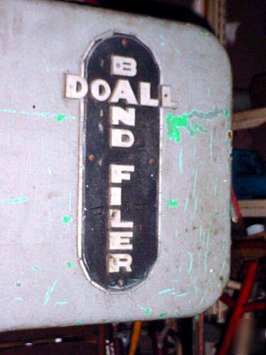 Doall band/bandsaw filer/model bf/ 1/2 hp 