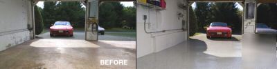 Garage floor paint epoxy up to 600 sq ft. lifetime warr