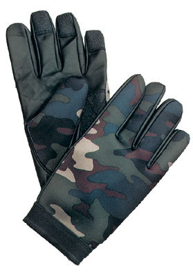 Woodland camoufalge neoprene camo gloves size medium