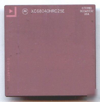 Motorola 68040 processor XC68040HRC25E *07D98D*