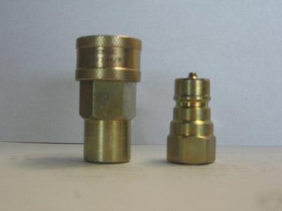 Quick coupler iso-a poppet style 3/8
