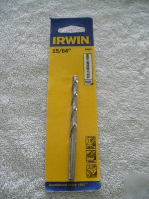 Irwin high speed general purpose drill bit 15/64