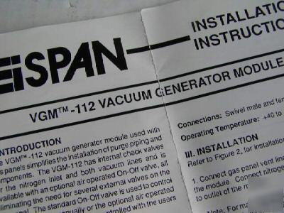 Scott specialty gasses vgm 112 generator module