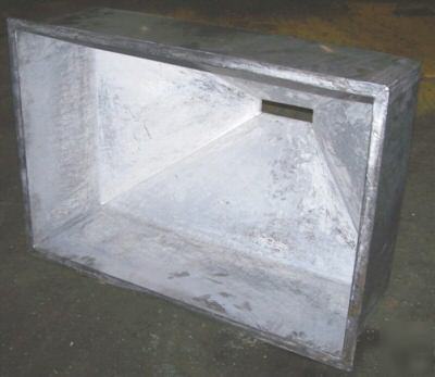 Stainless steel flanged hopper