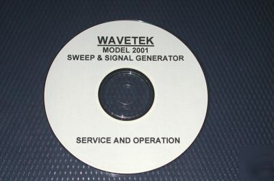 Wavetek 2001 service & operation manual
