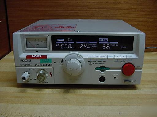 Kikusui tos-5050 withstanding voltage tester 0~5KV 500V