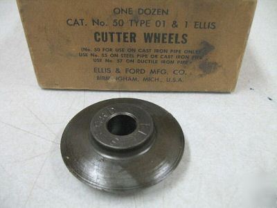 Lot of 4 cast iron pipe cutter cutting wheels no. 50