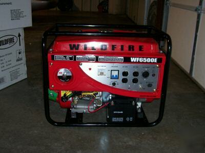 Wildfire 6500 watt portable generator electric start