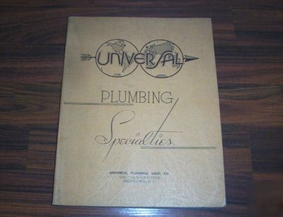 Vintage universal plumbing sales co. catalog, brooklyn