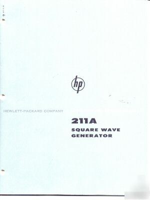 Hp 211A operation & service manual