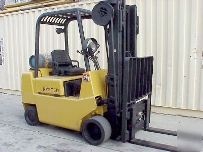 Hyster 4000 lbs 4K propane forklift with sideshift