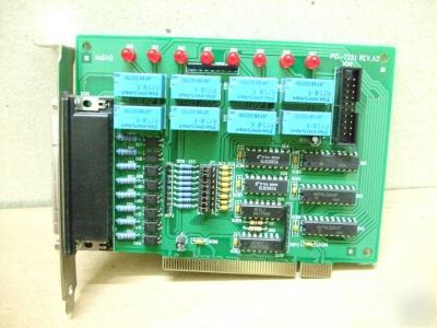 Nudaq pci-7251 8 ch relay/isolated digital input card