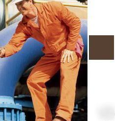 Red kap poly/cotton coveralls browrn 50 reg