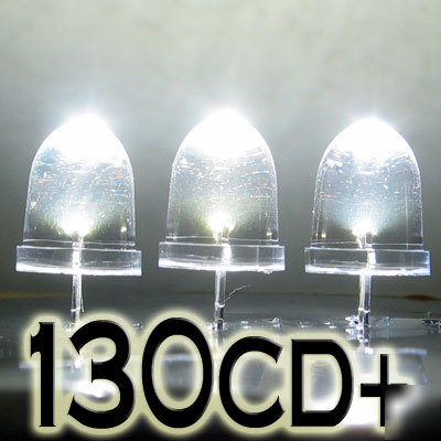 White led set of 10000 super bright 10MM 130000MCD+ f/r