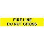 Fire line yellow barricade tape 3 mil 1000' case