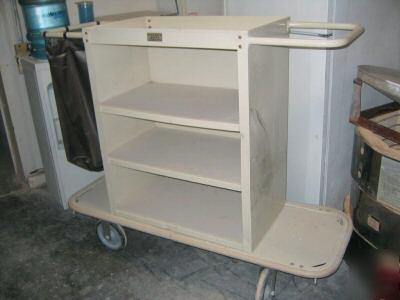 Forbes used commercial housekeeping cart heavy duty