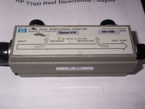 Hp 776D dual directional coupler 940 - 1995 mhz opt H10